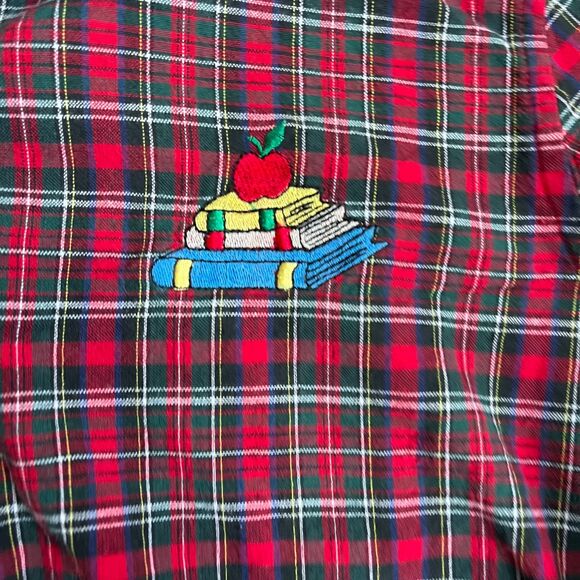 Cabin Creek Plaid Flannel Women's M Cottagecore Teachercore Vintage 90s - Picture 3 of 11